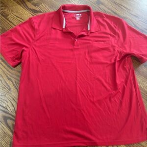 Reel Legends Men's Polo Shirt Freeline Red  Size  XL Vented Short Sleeve